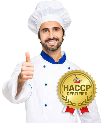 operatore zucchero filato con HACCP